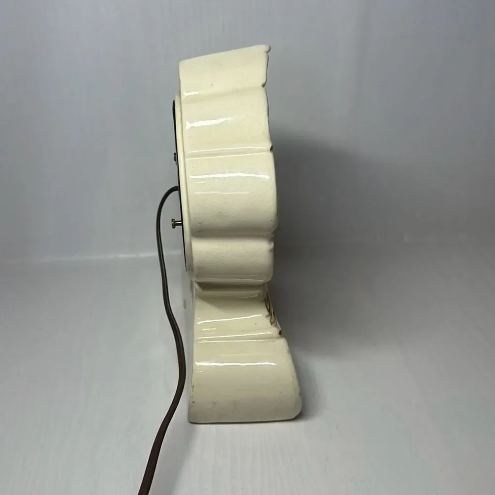 Vintage Bradley-Rogers Stafford China Electric Mantel Clock‎ Beautiful 9